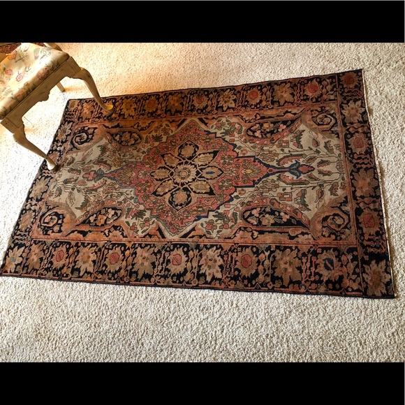 Antique Feraghan Persian Oriental rug - Picture 4 of 8